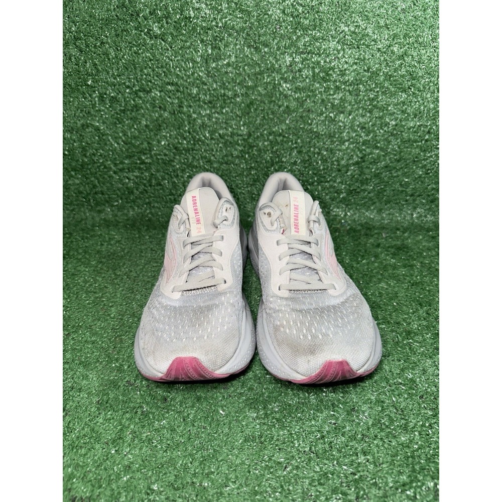 Brooks Womens Size 9.5 2A Adrenaline GTS 24 Gray Running Shoes Walking Sneakers - Picture 5 of 9